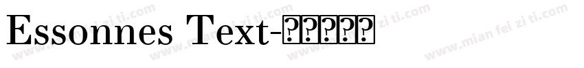 Essonnes Text字体转换